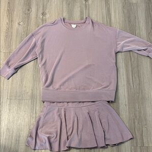 Arula Mauve Top and Skirt Set